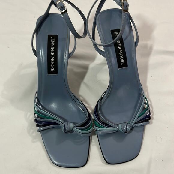 Vintage 90s Y2k Jennifer Moore Strappy Open Toe Girly Feminine Prom Party 7.5 - Picture 2 of 6